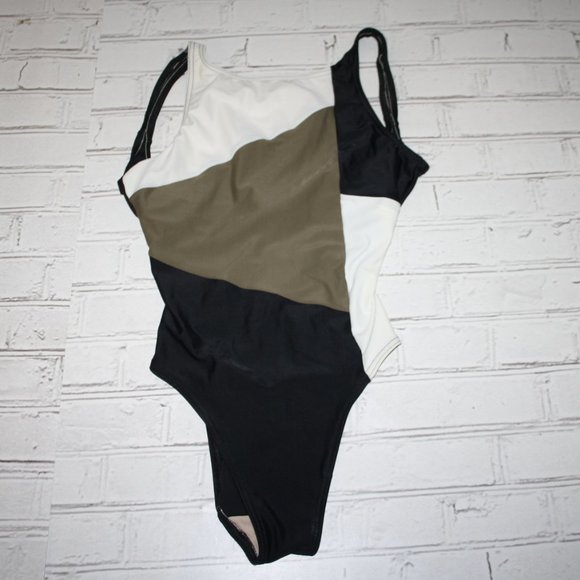 Krista Swim Vintage Swimsuit One Piece Krista 8l Black Olive And